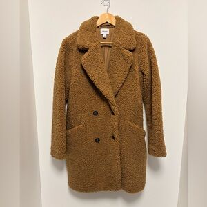 Nine West Women's Brown Teddy Coat